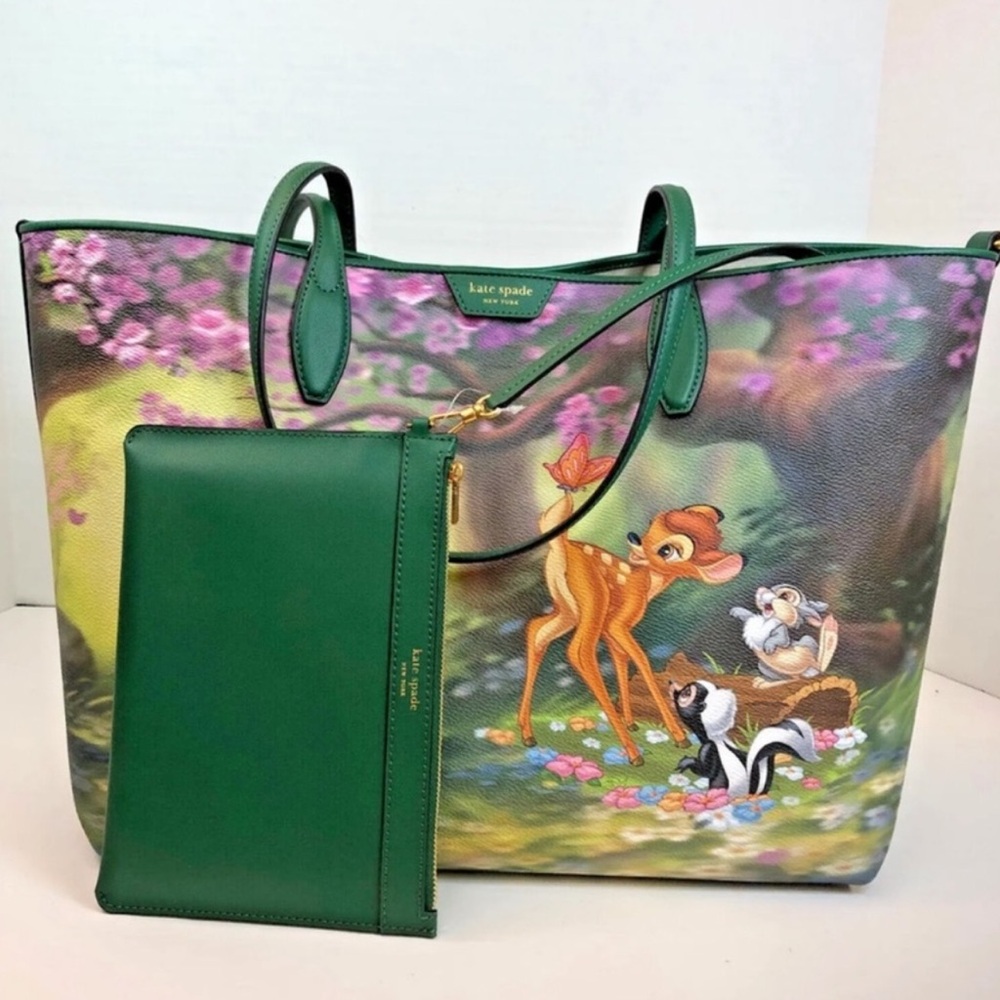 Disney X Kate Spade New York Bambi Thumper Sutton medium Tote NWT novelty - Picture 12 of 12